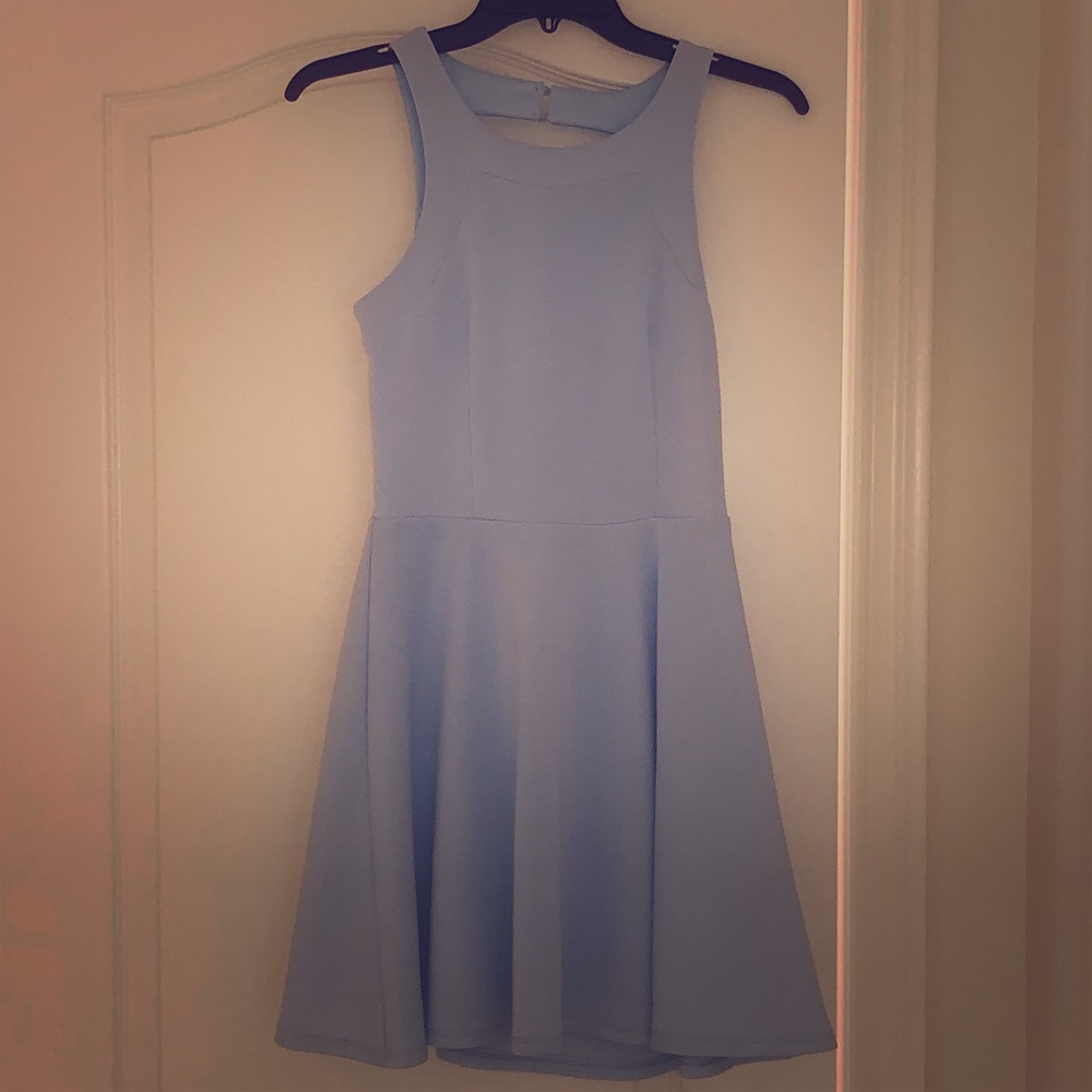A baby blue dress from Miss Behave.
